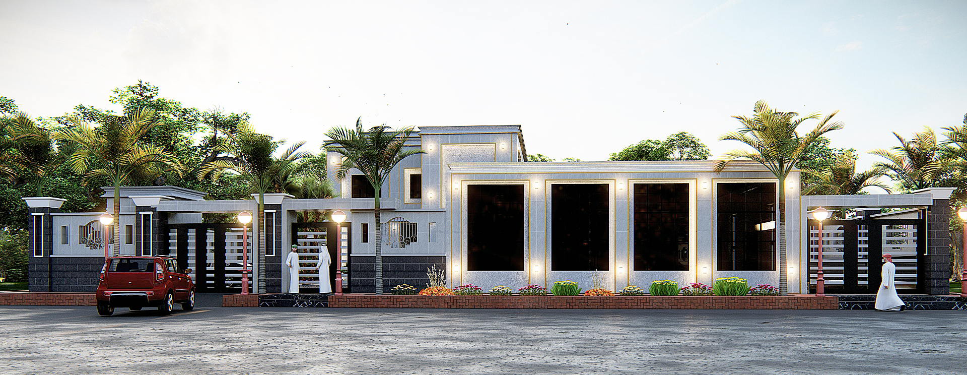 تصميم لفيللا سكنيه كامله بالسعودية-1