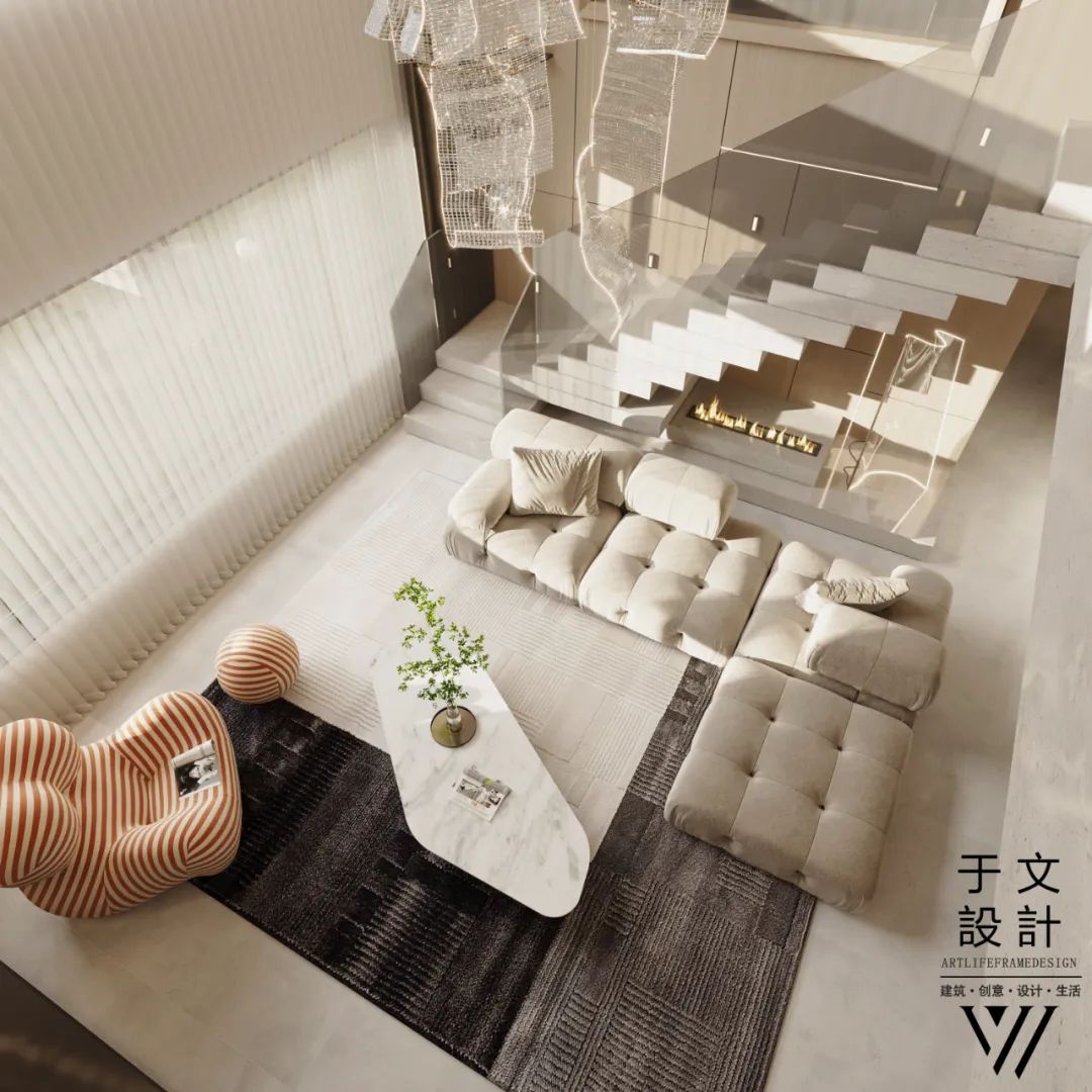 中南·玖熙墅奶油系叠墅设计丨中国沈阳丨于文设计工作室-12