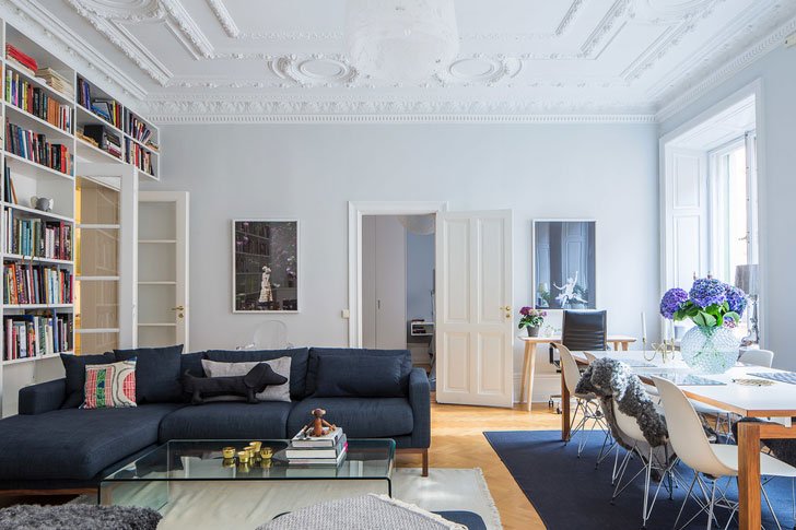 斯德哥尔摩 95 平米书香公寓-2