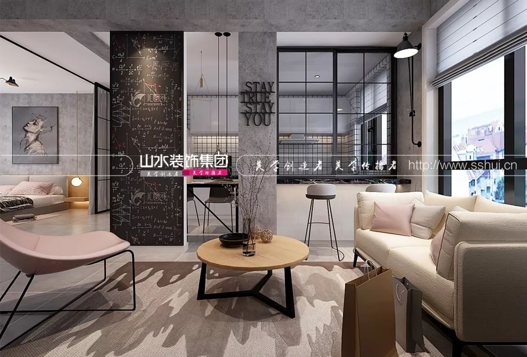 工业风家居设计,水泥灰的浪漫魅力-36