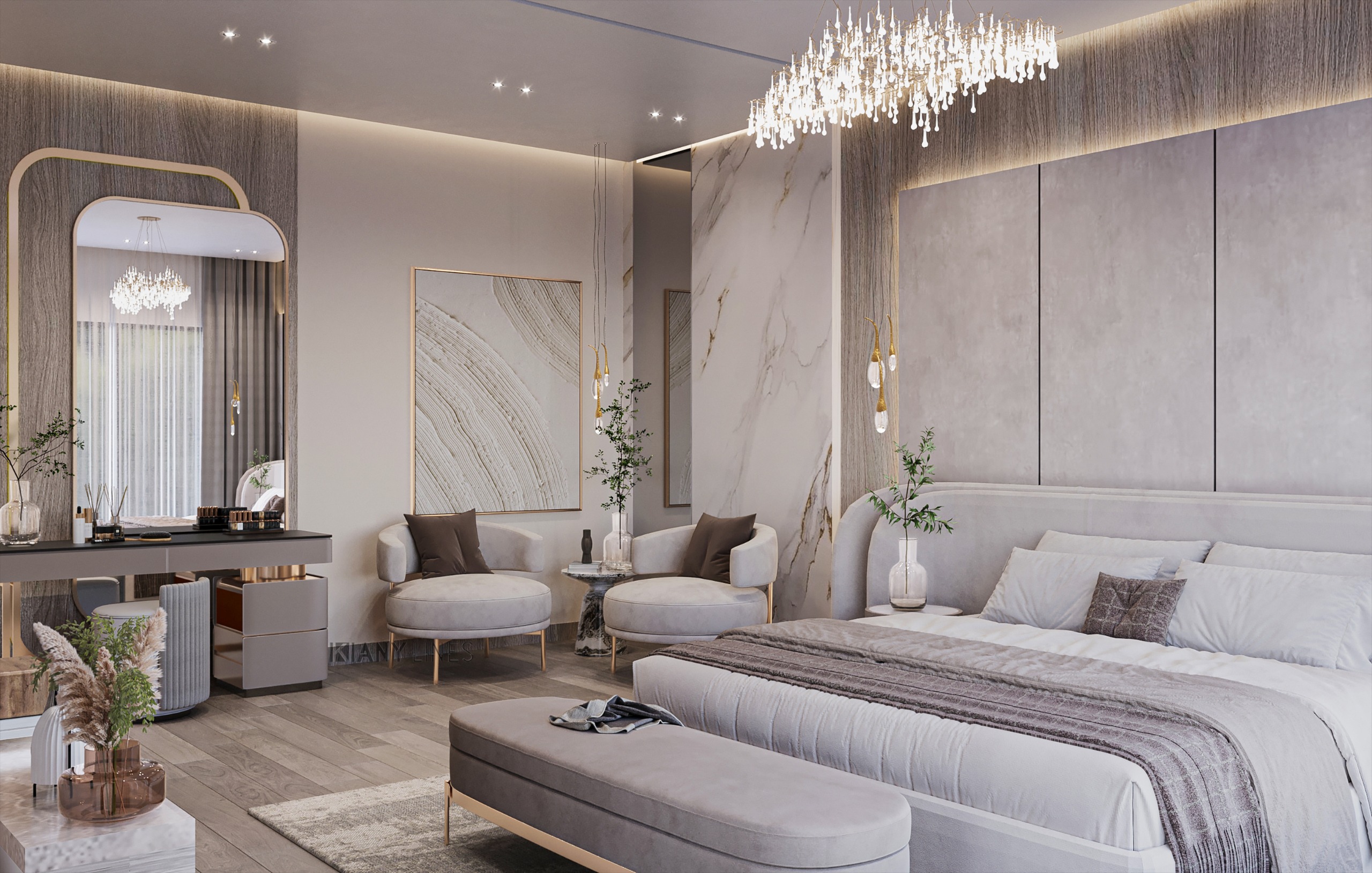 Luxurious Master Bedroom-3