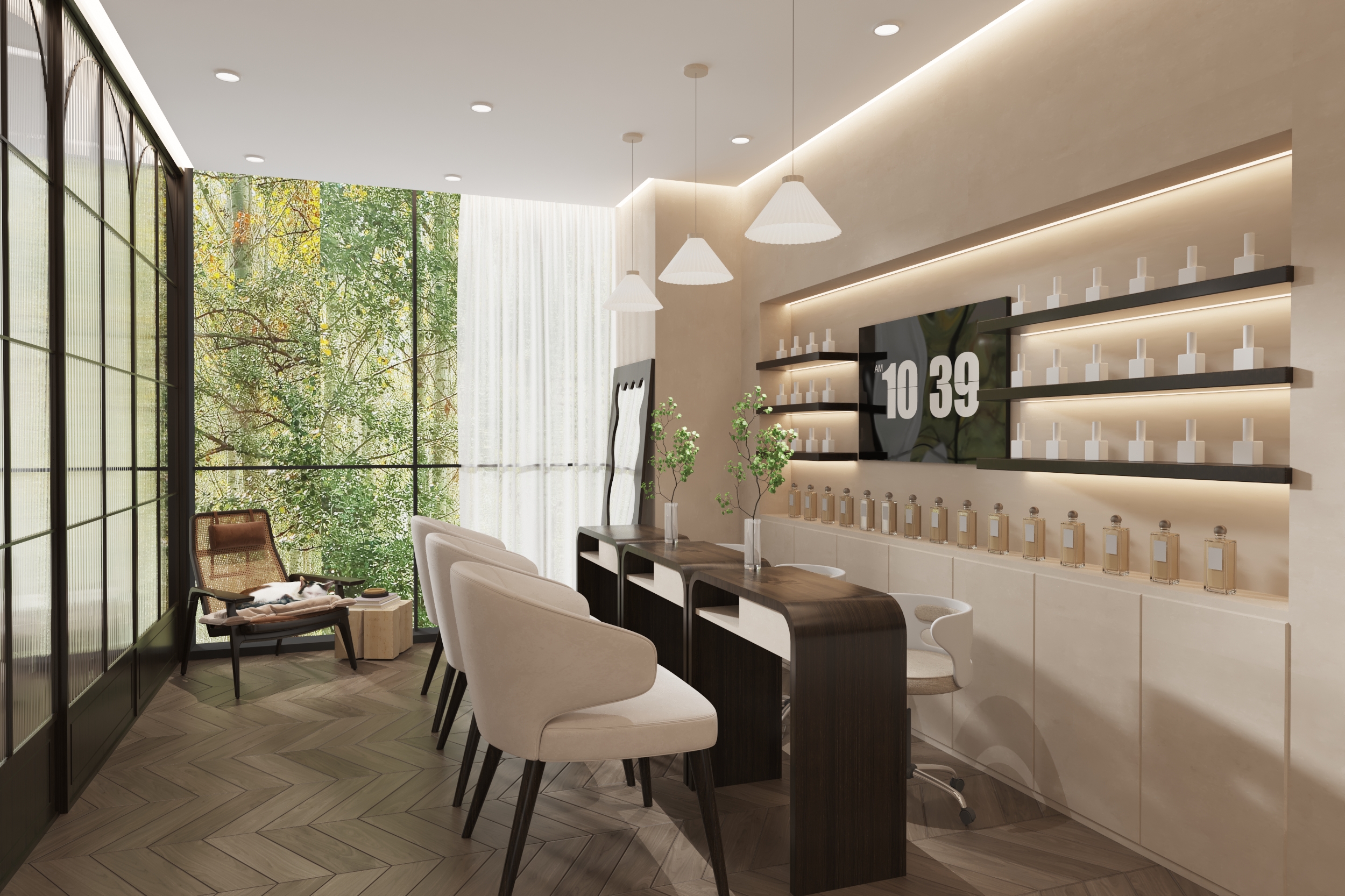 Seeya Nail 美甲美睫店室内设计丨中国深圳丨三思设计工作室-9