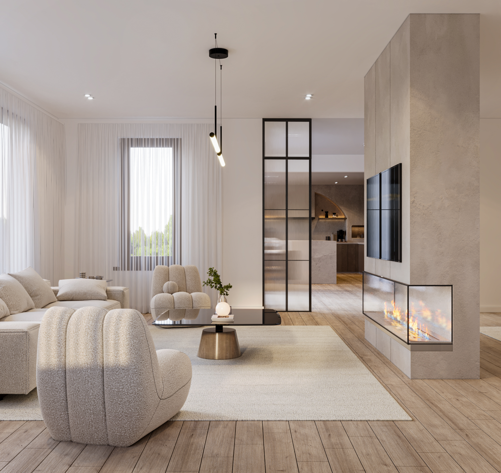 Main Floor Minimal Design（现代简约首层设计）丨美国丨Nourhan Azzaz-6