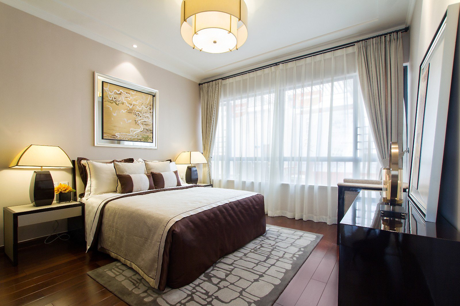 134m²荣和·千千树——洋房D F户型样板房  蓝森装饰设计-13