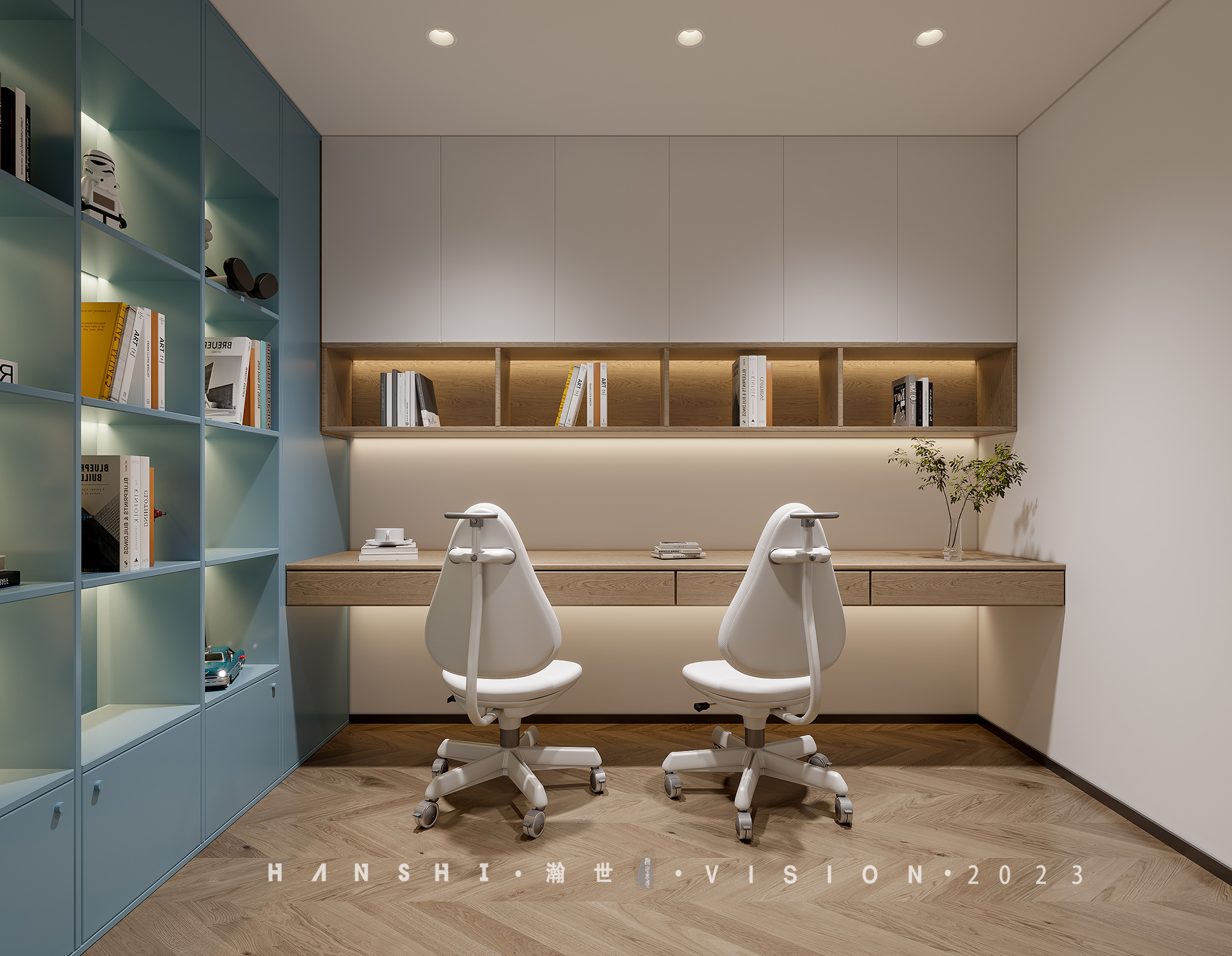 现代家装别墅一瀚世表现-10