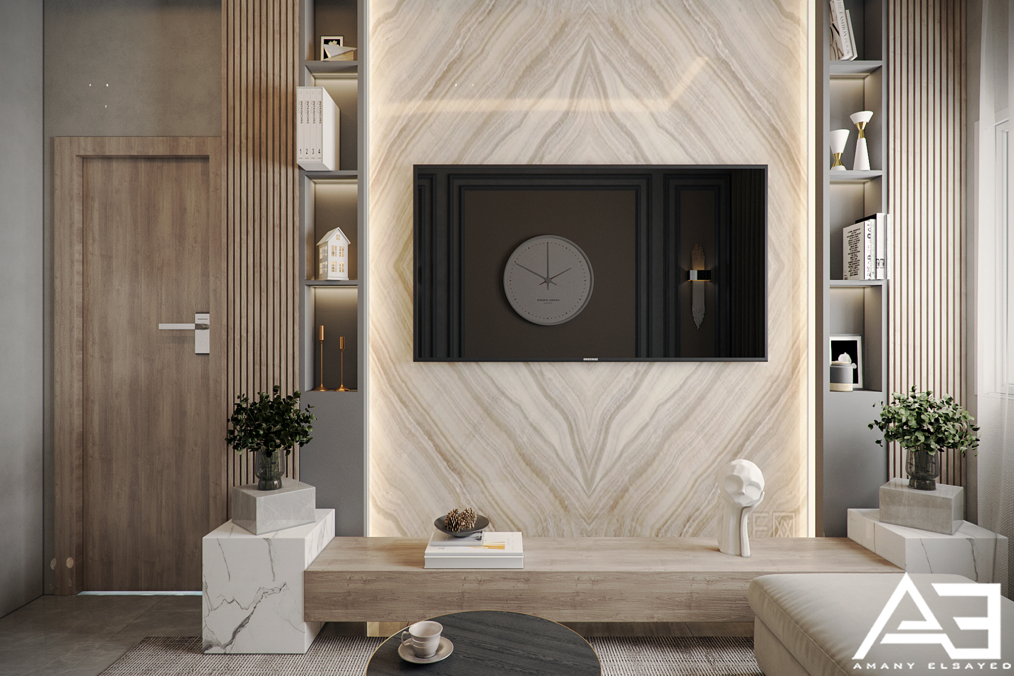 带卫生间的客厅丨EgyptCairo丨AMANY ELSAYED-6