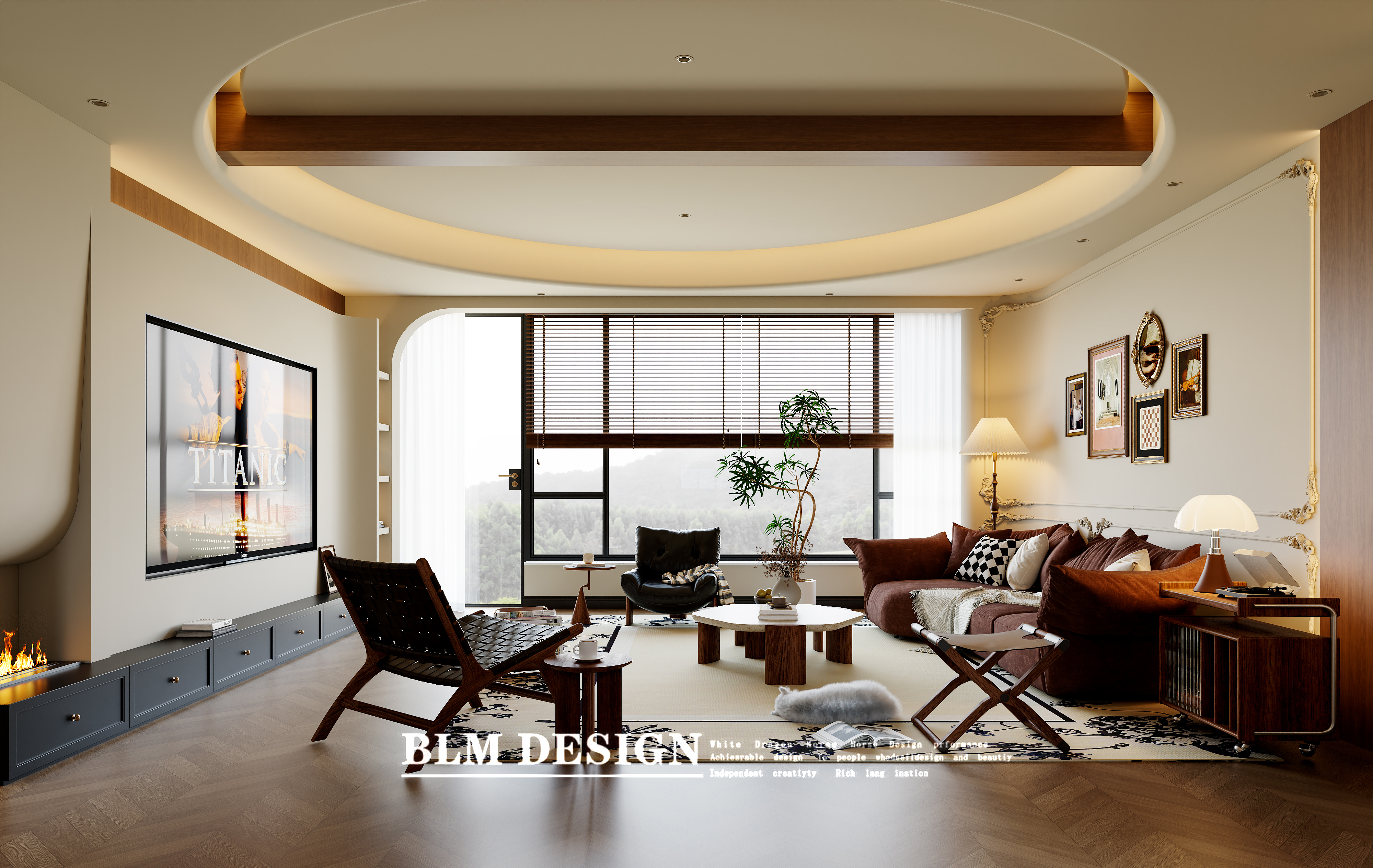 法式中古别墅设计案例分享-1