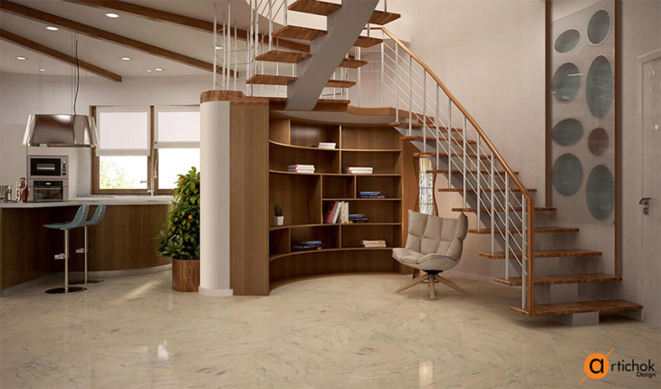 Интерьер круглого дома в эко-стиле - Art-i-chok-16