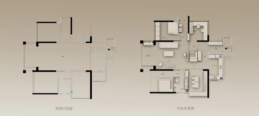 波浪线条的浪漫婚房设计丨中国惠州丨弥尔设计 MIR STUDIO-18