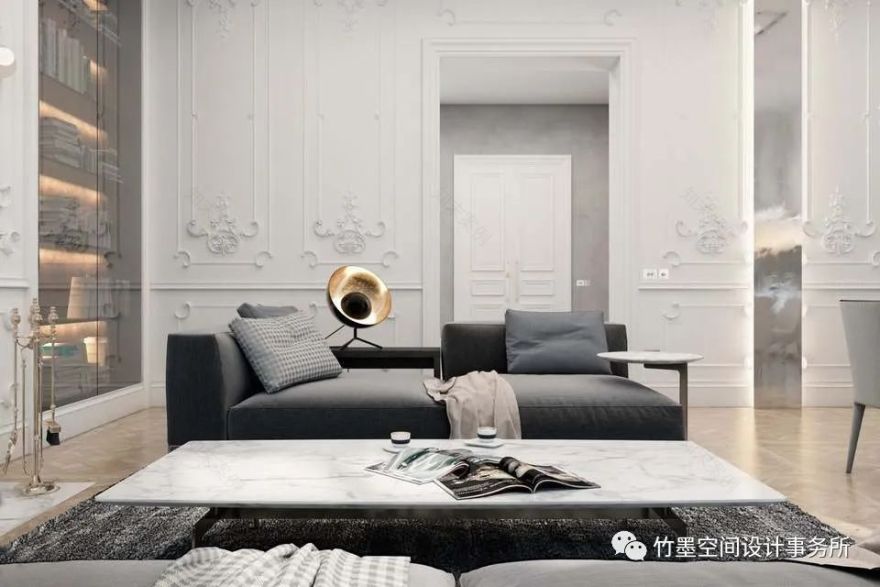 优雅轻奢的私宅设计丨竹墨空间设计事务所-6