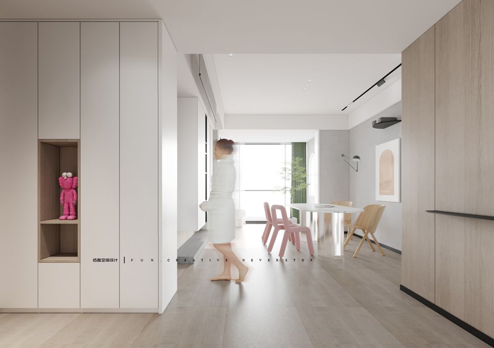 绍兴晓棠品园私宅设计,隐形门、卡座、木质飘窗打造趣味空间-14