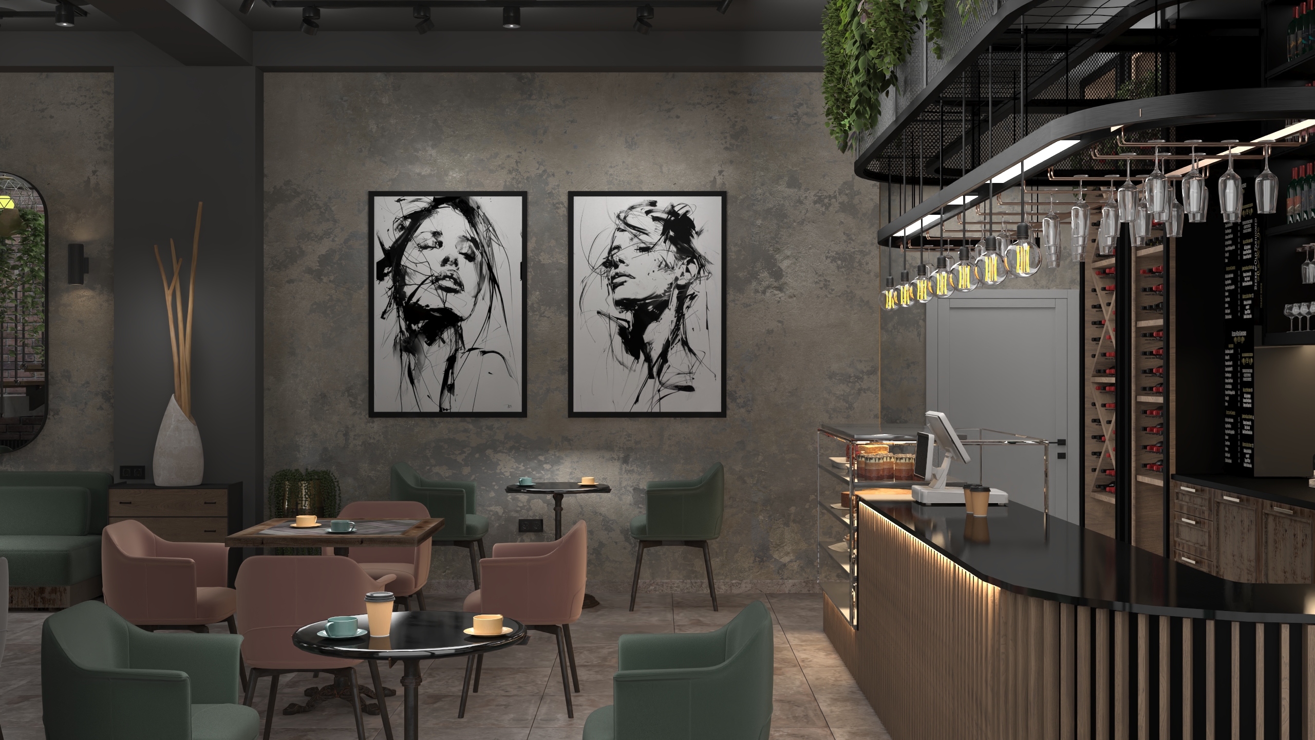 Cafe - Loft Design-4