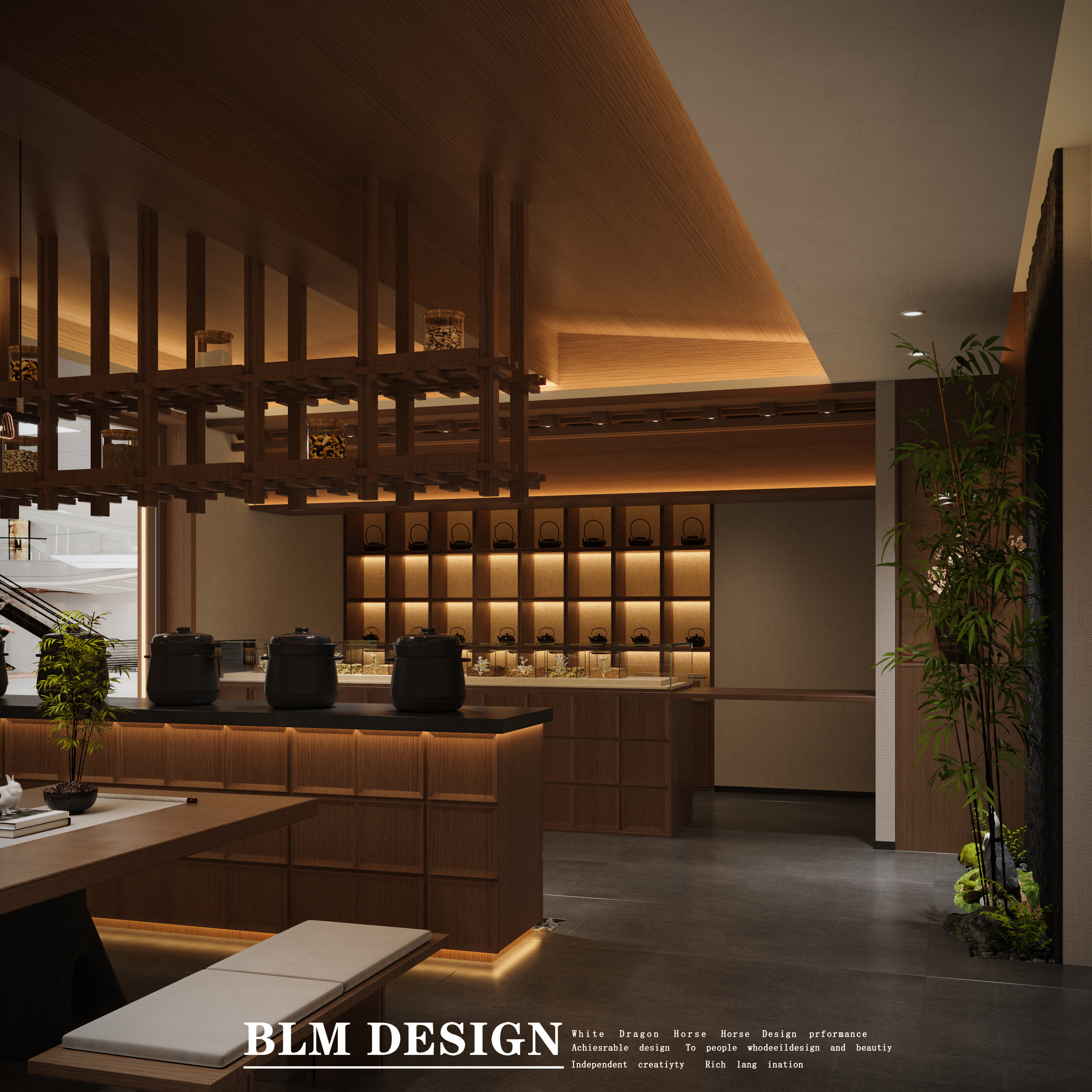 中医馆工装效果图-6