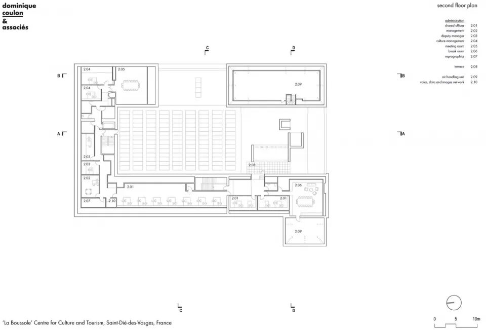 “LaBoussole”文化与旅游中心：彩色光影-123