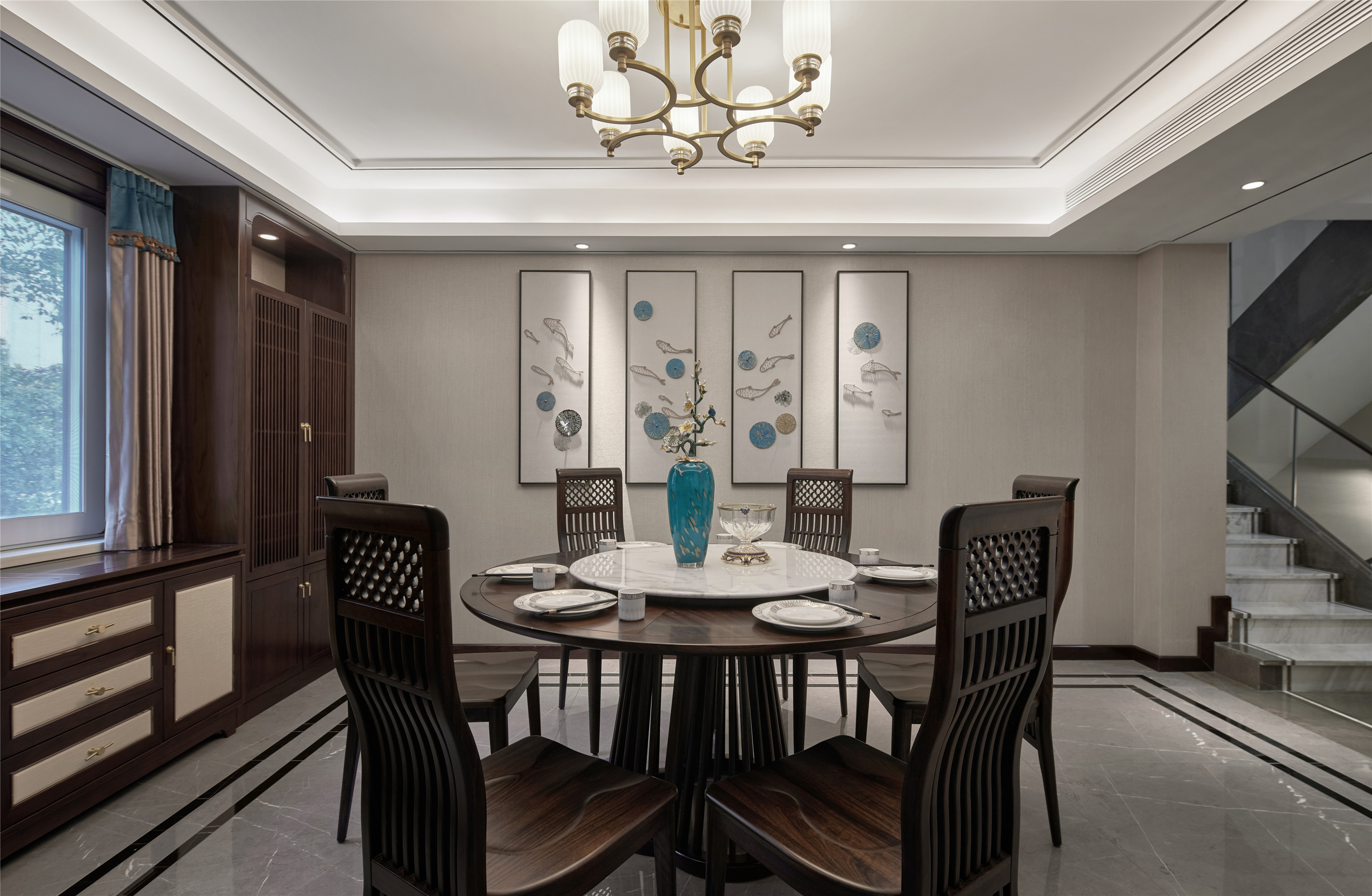 380㎡新中式别墅设计-14