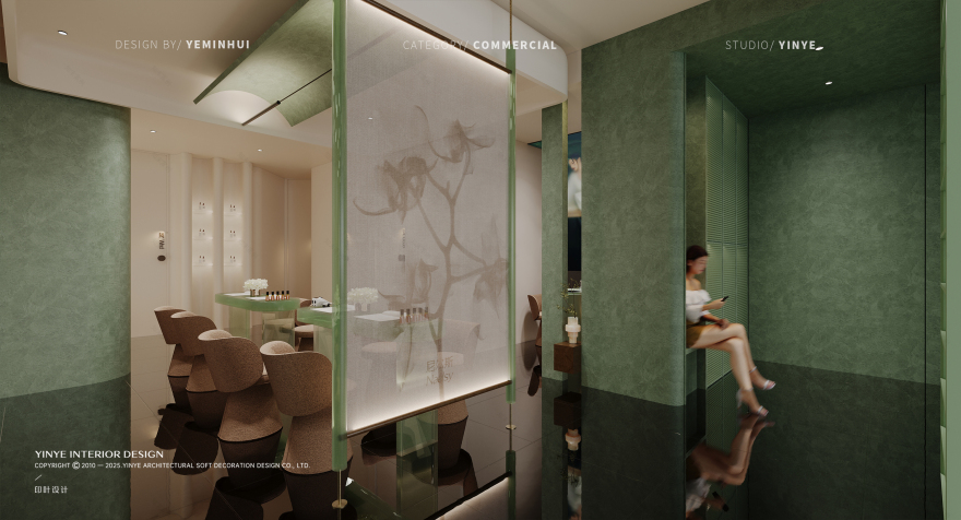 尼尔斯Naelsy 新国风美甲美睫美容品牌空间设计丨印叶设计-2