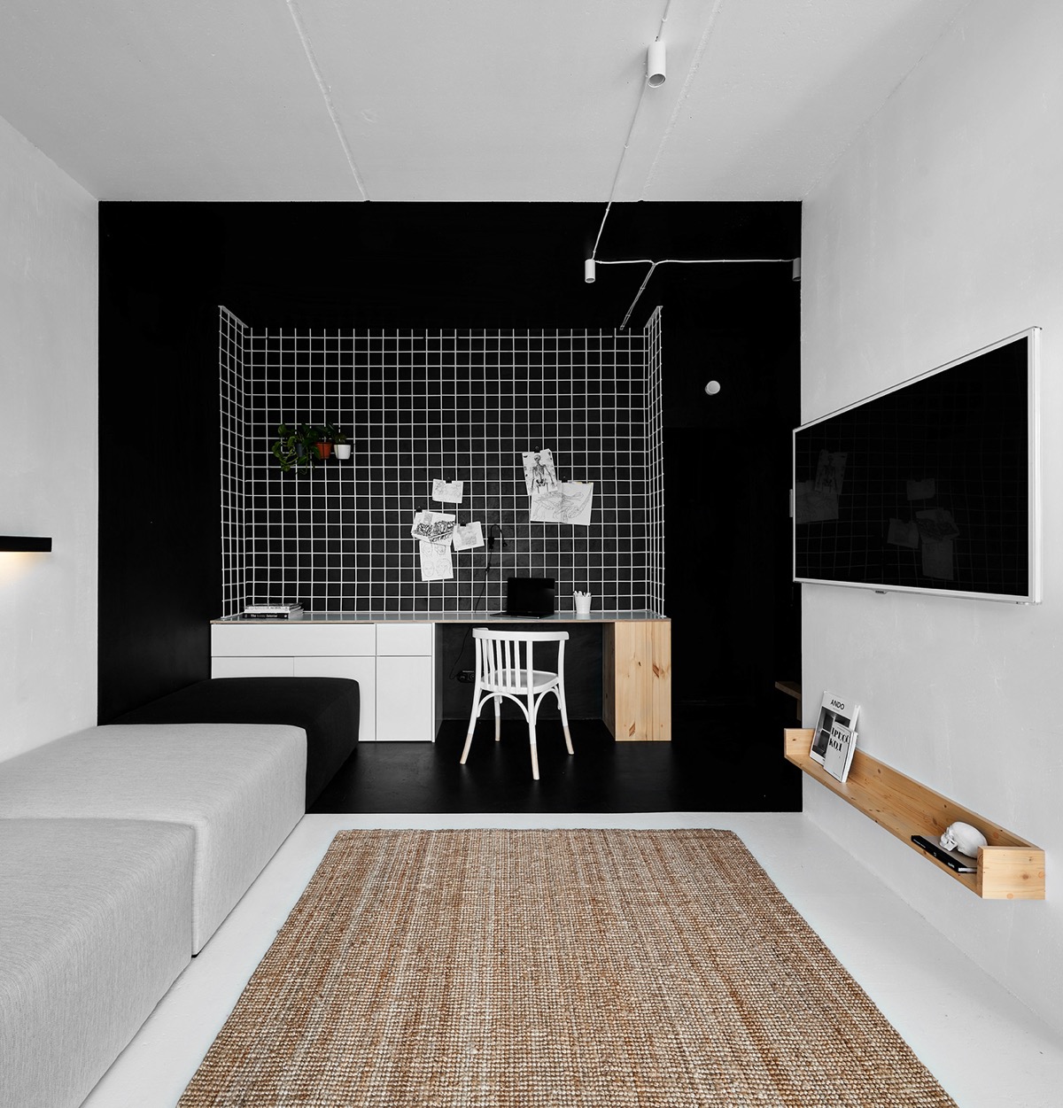 Модерен, интелигентен интериор в малък апартамент под 40 кв.м.-30