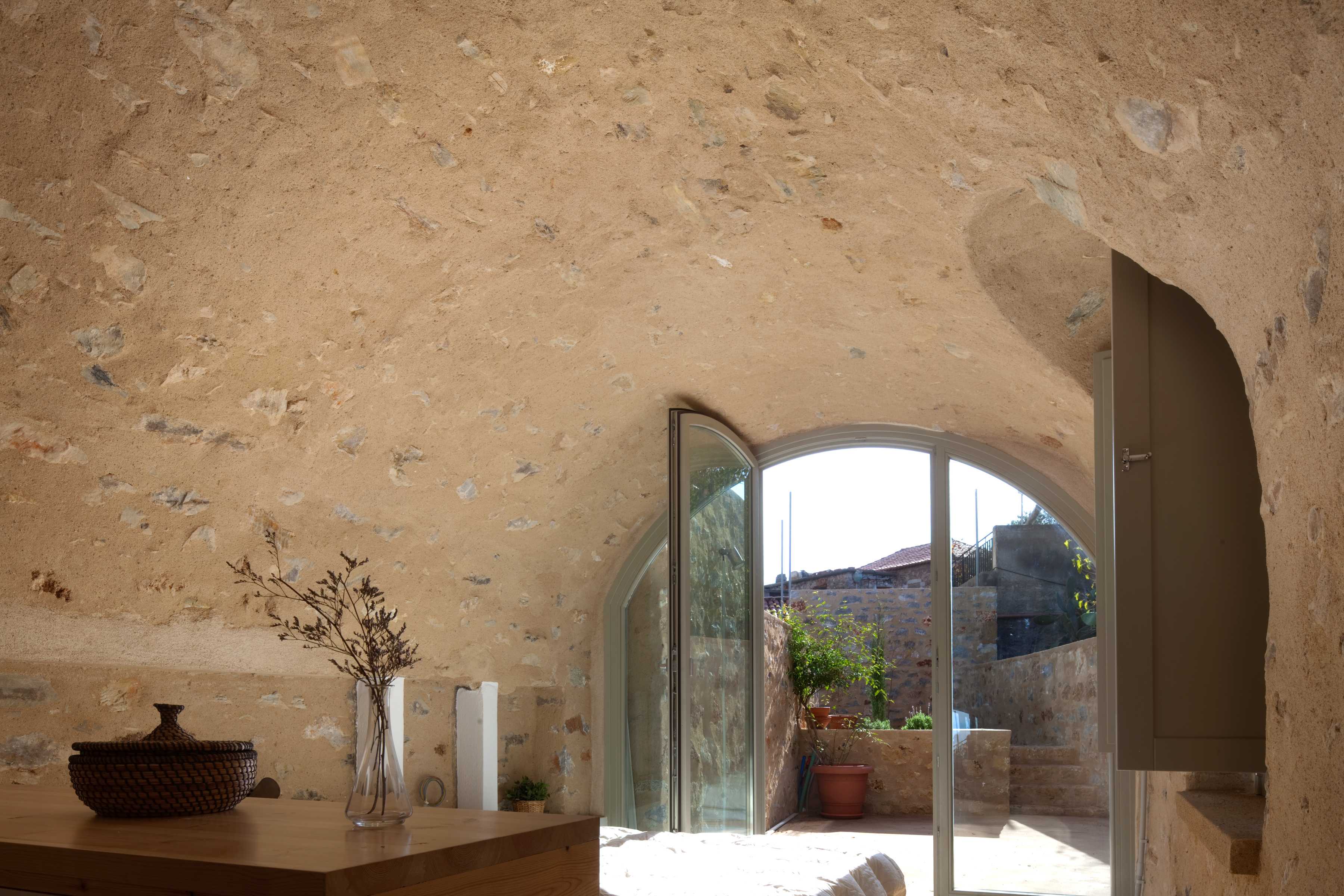 reconstruction of a stone house in trahila-5