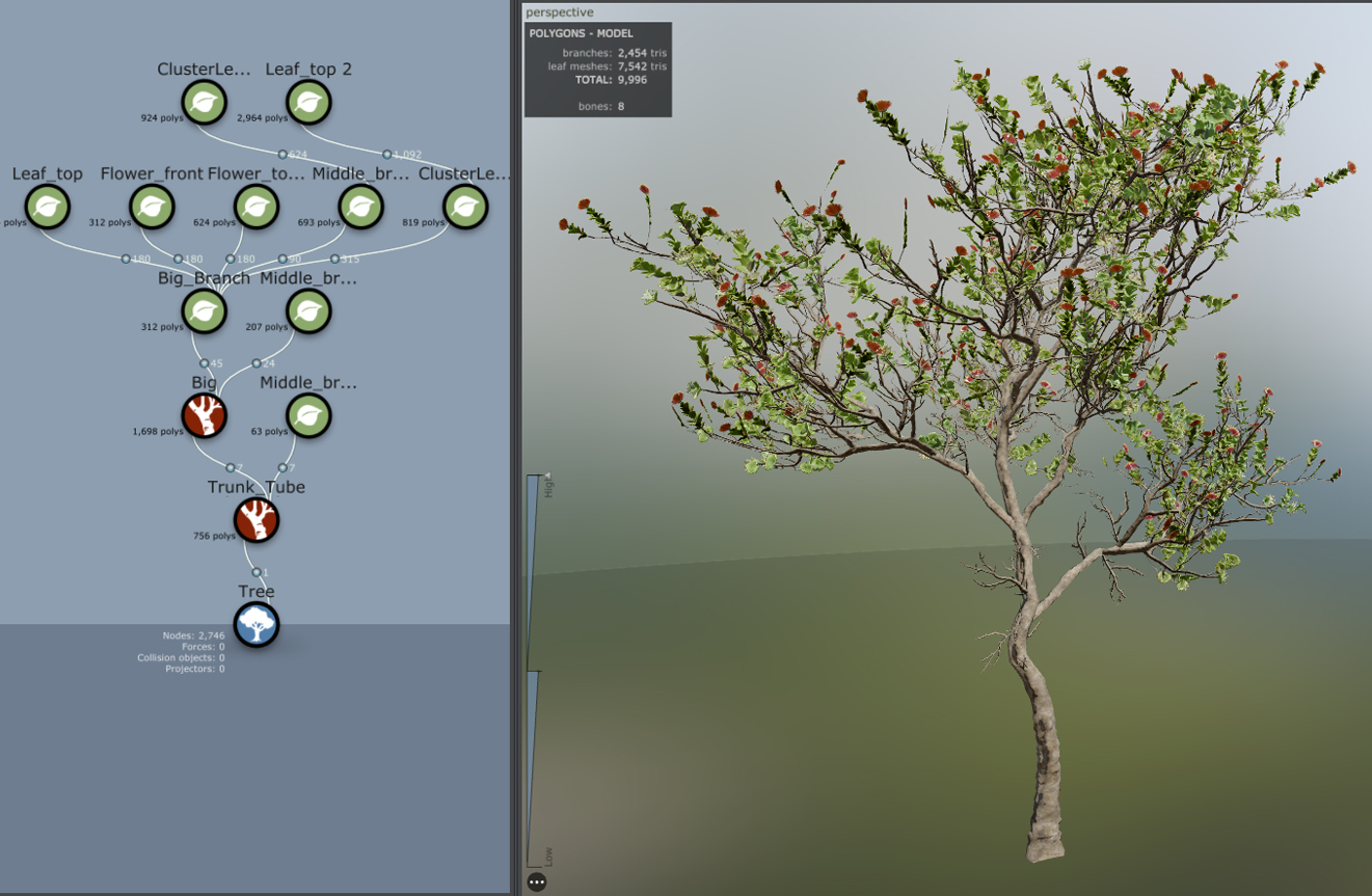 Low-Poly Ohia Lehua Tree-4
