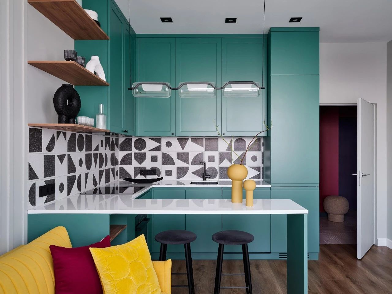 45㎡色彩小宅丨Mila Gench-8