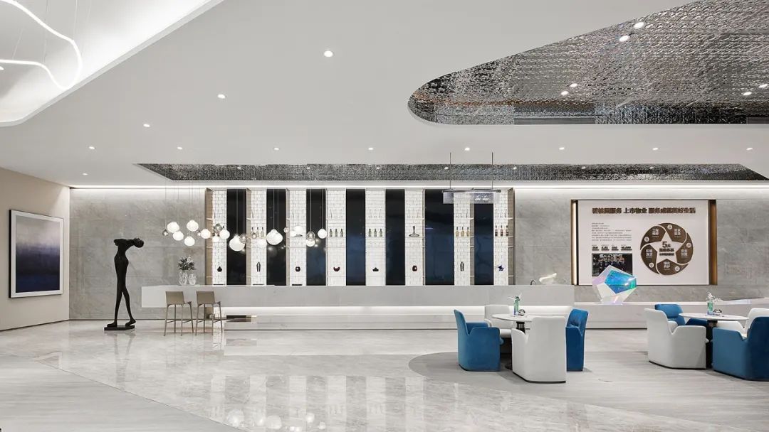 江苏盐城大丰生活美学艺术馆 | 虚实之间的蓝色梦境-40