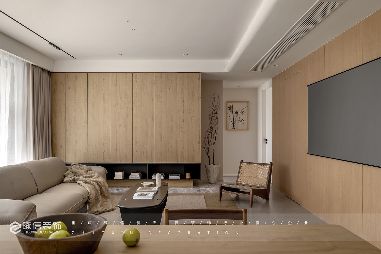 120 平现代极简放松空间丨琢信装饰-6