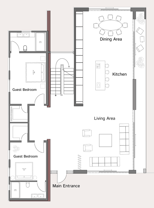Mediterranean Villa | Concept & 3D Visualization-5