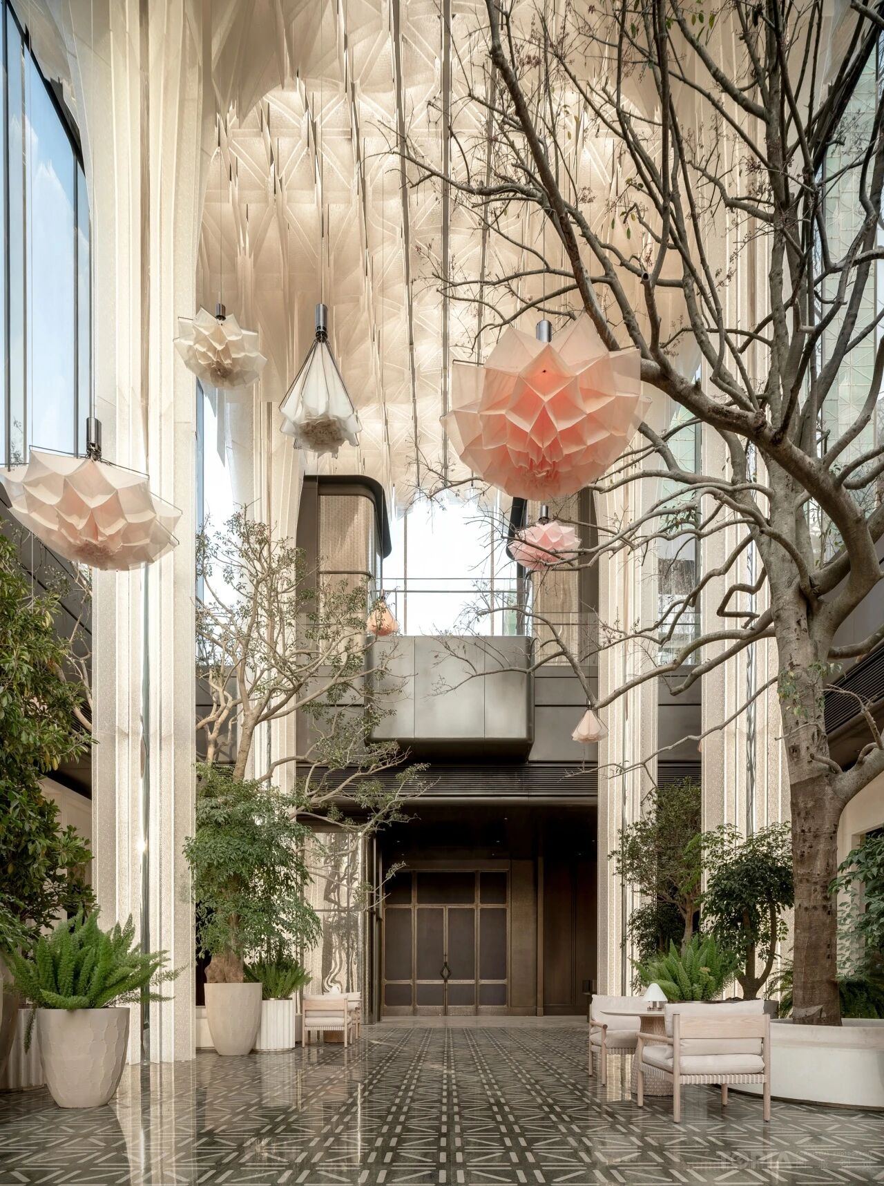 新作 DIA —— 写意山水 · 落日熔金「北京·华润置地 臻澐四季花厅 Urban luxury natural art」丨中国北京丨GAD吴轩-28