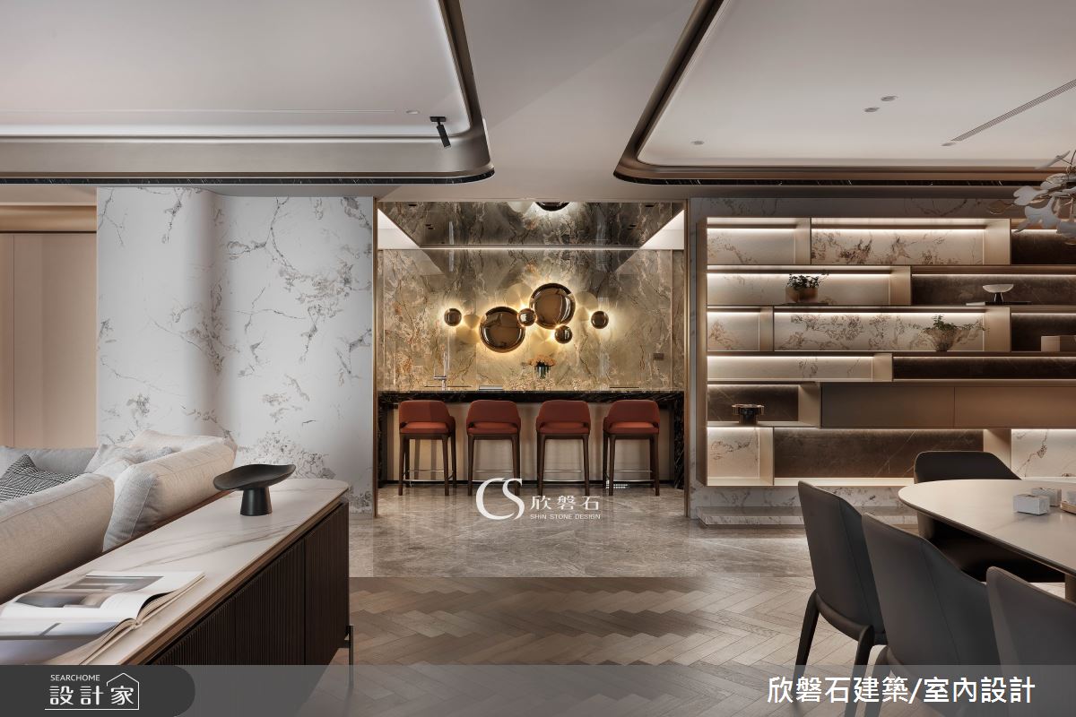 欣磐石·73  寶輝秋紅谷V·混搭風·95坪設計案例丨欣磐石建築.空間規劃-9