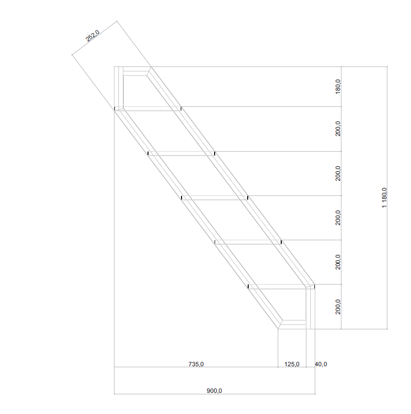 Industrial canal boat stairs stainless steel-30