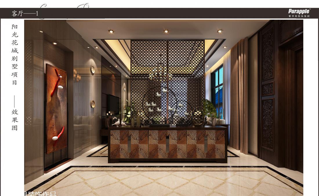 
新中式风格双拼别墅设计 -2