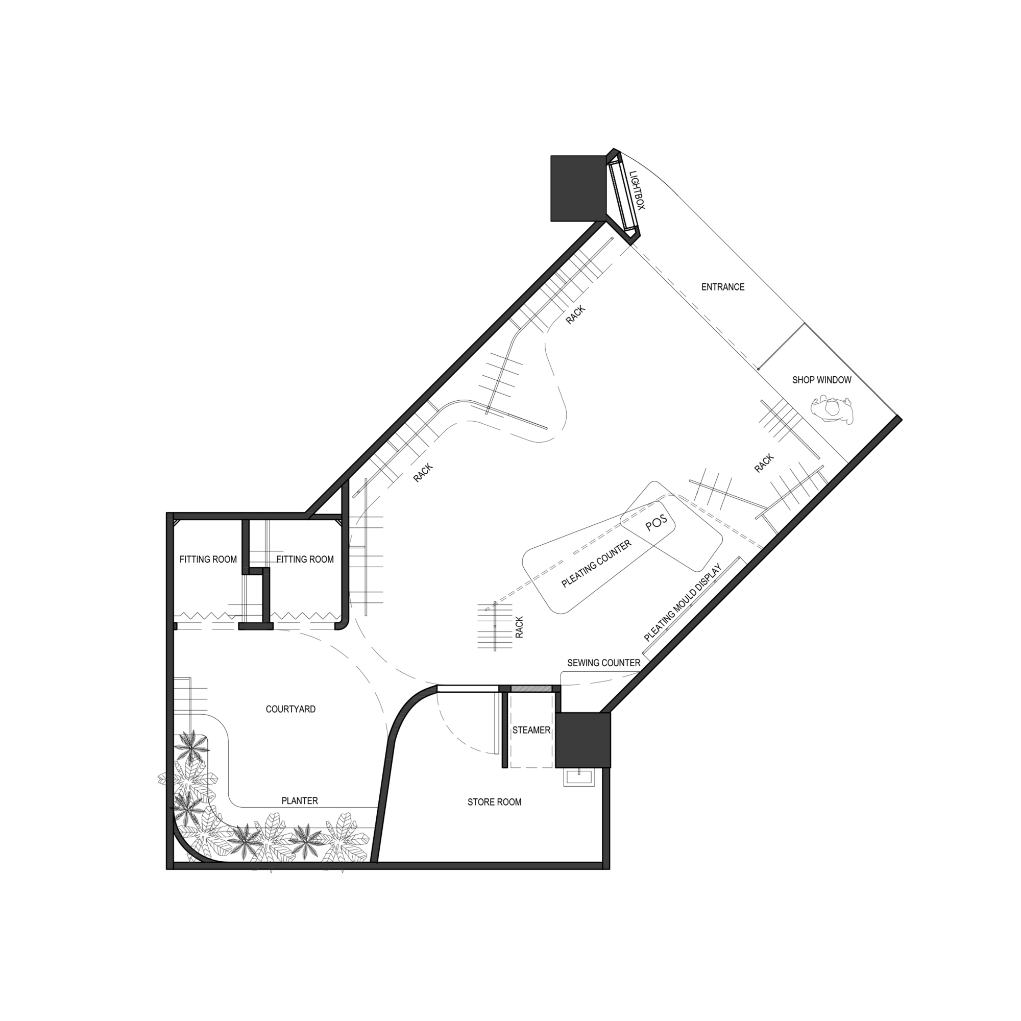 新加坡 GINLEE Studio 服装商店设计丨Wynk Collaborative-33