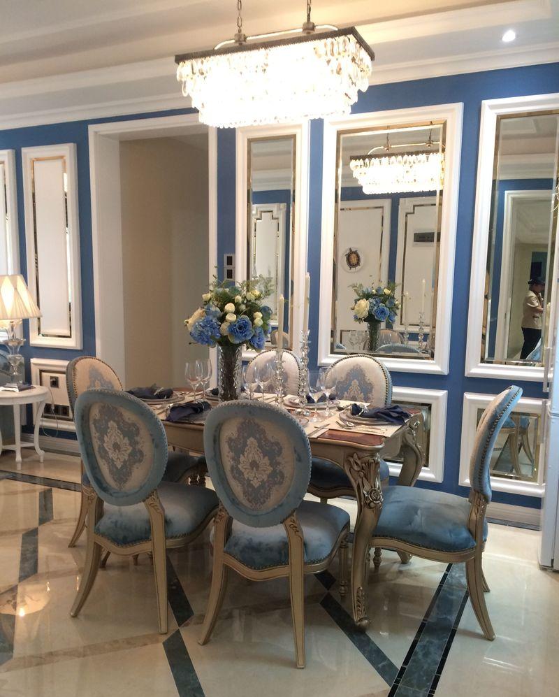 广州衡展江山时代房地产104平米法式浪漫蓝调空间设计-14