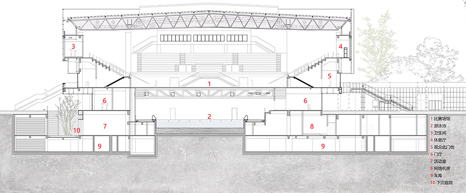 龙泉中学体育馆 | 高效利用空间的多功能设计典范-68