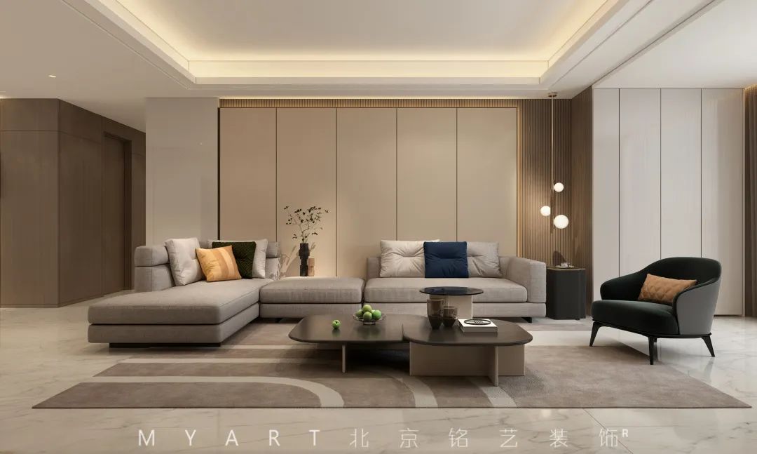 辛集·百合御景城一对一硬装实景丨北京铭艺-24