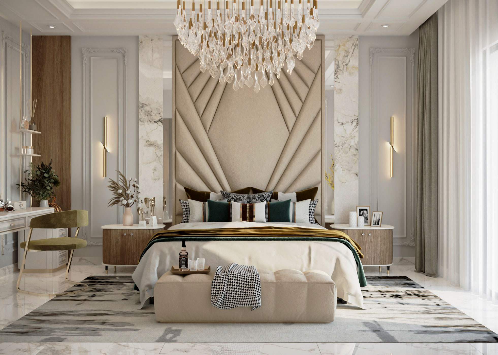 Master Bedroom Suite 新古典风格设计-4