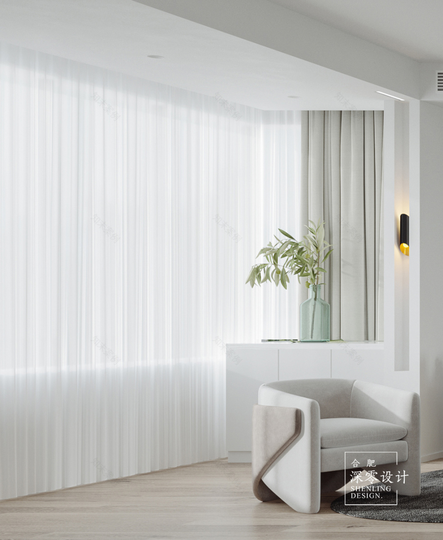 合肥深零设计新作 | 一家五口人住115㎡三室两厅,超大公共空间,太舒适了!-50