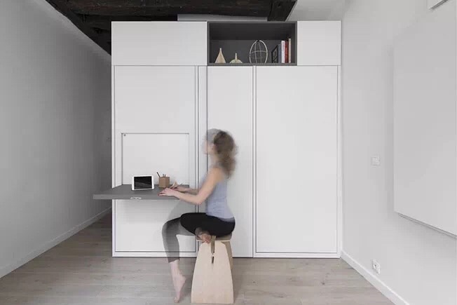 16㎡迷你公寓 | 多功能白色盒子展现极致简约-20