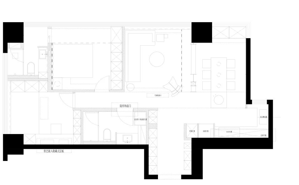 广州·椿舍空间设计,简约线条勾勒春意生活-4