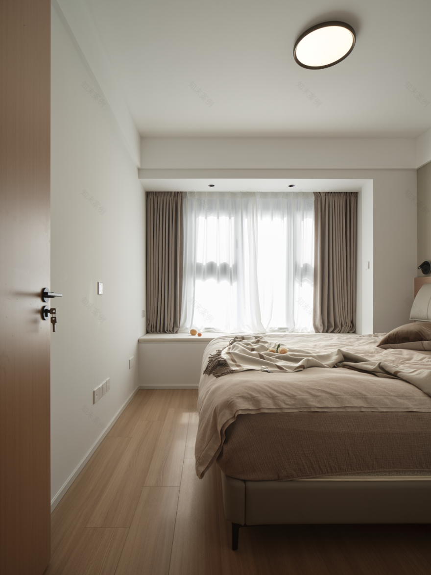 90平现代+原木奶油风家装丨中国闵行丨上海欧碧雅空间设计-34