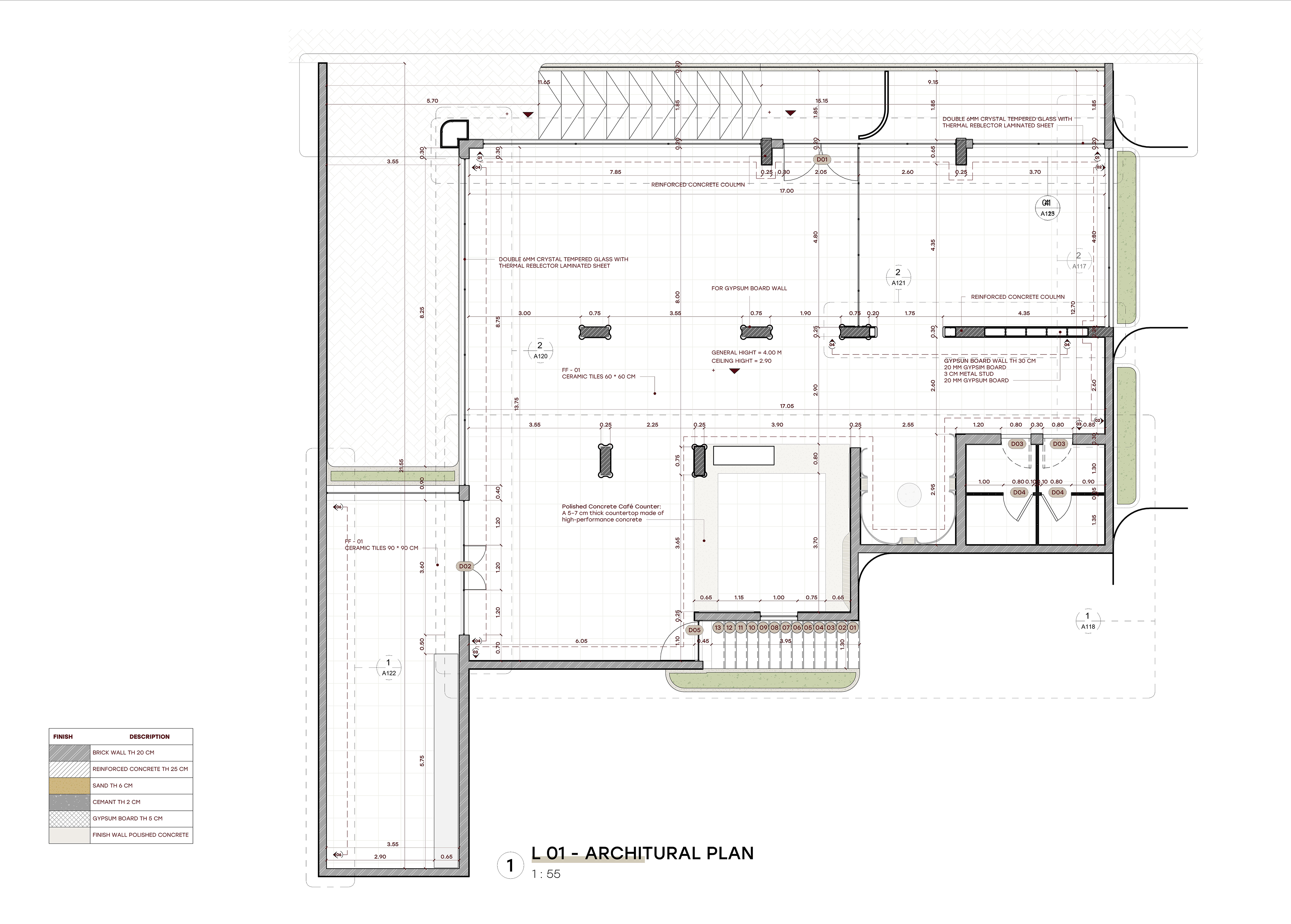 Radha Cafe - Working Drawing-1