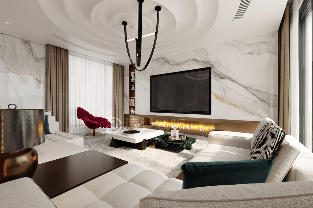 金地香山湖阅风华 · 现代轻奢别墅设计丨汤志华,周海铭-18