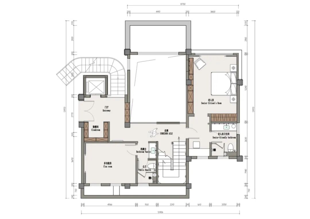 木吉新作｜在四层侘寂别墅中，寻找时光沉淀的诗意栖居-88