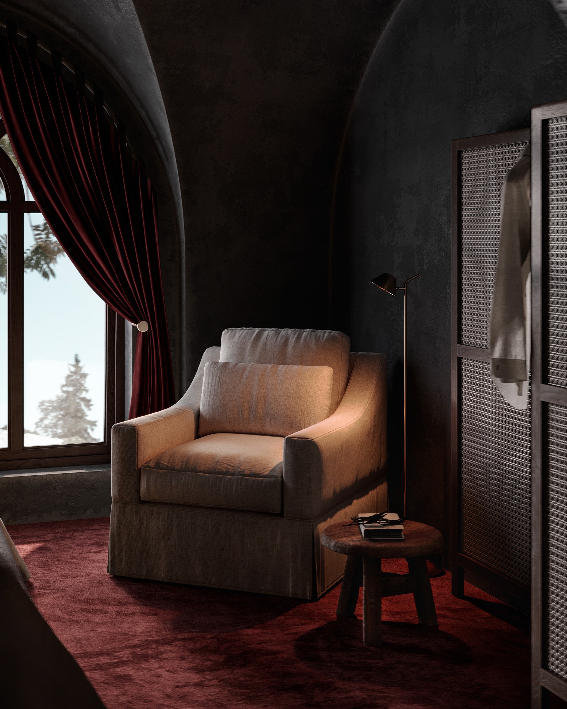 Julia Artukh“深色别墅”概念设计项目-29