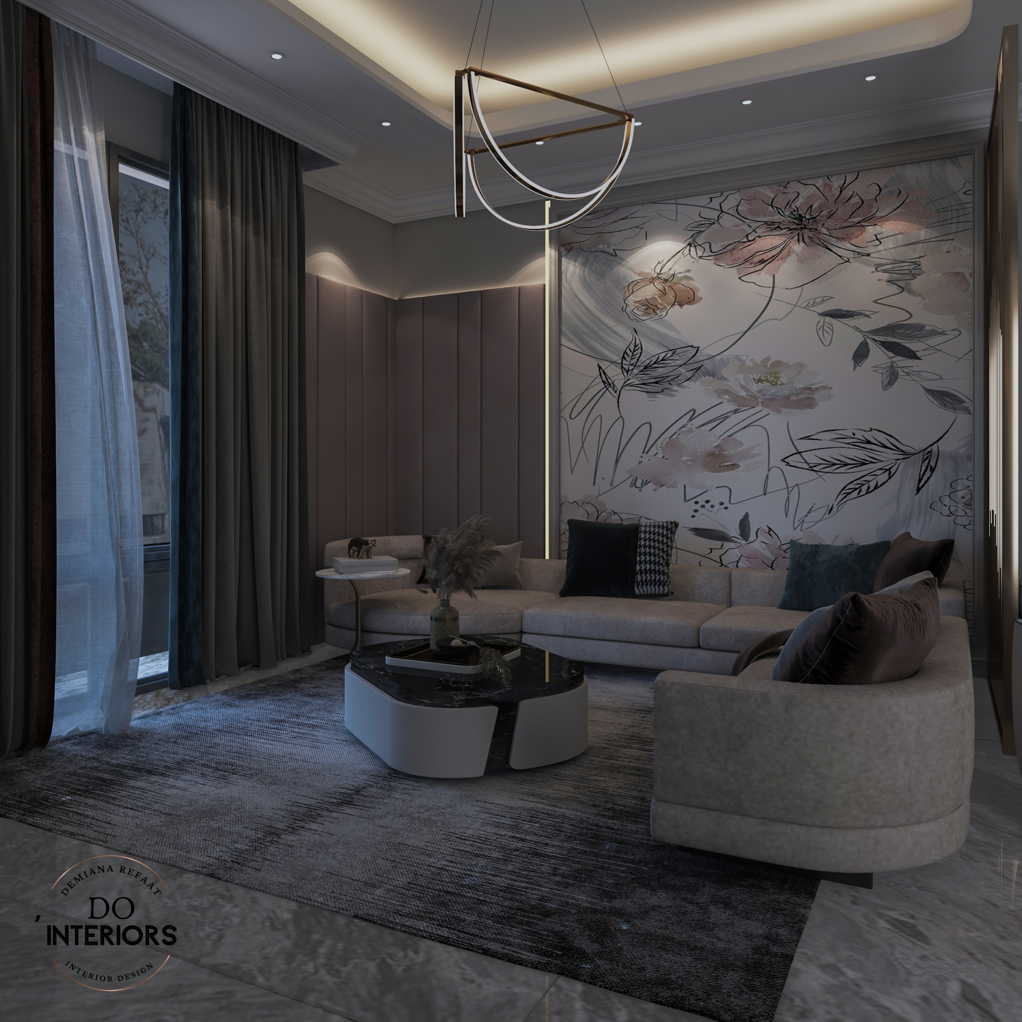 Living , Reception , dining & kitchen-10