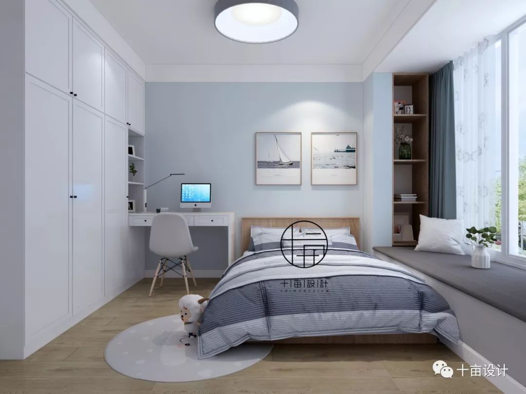 十亩设计 || 资中翡翠园 || 北欧风格 || 90㎡-34
