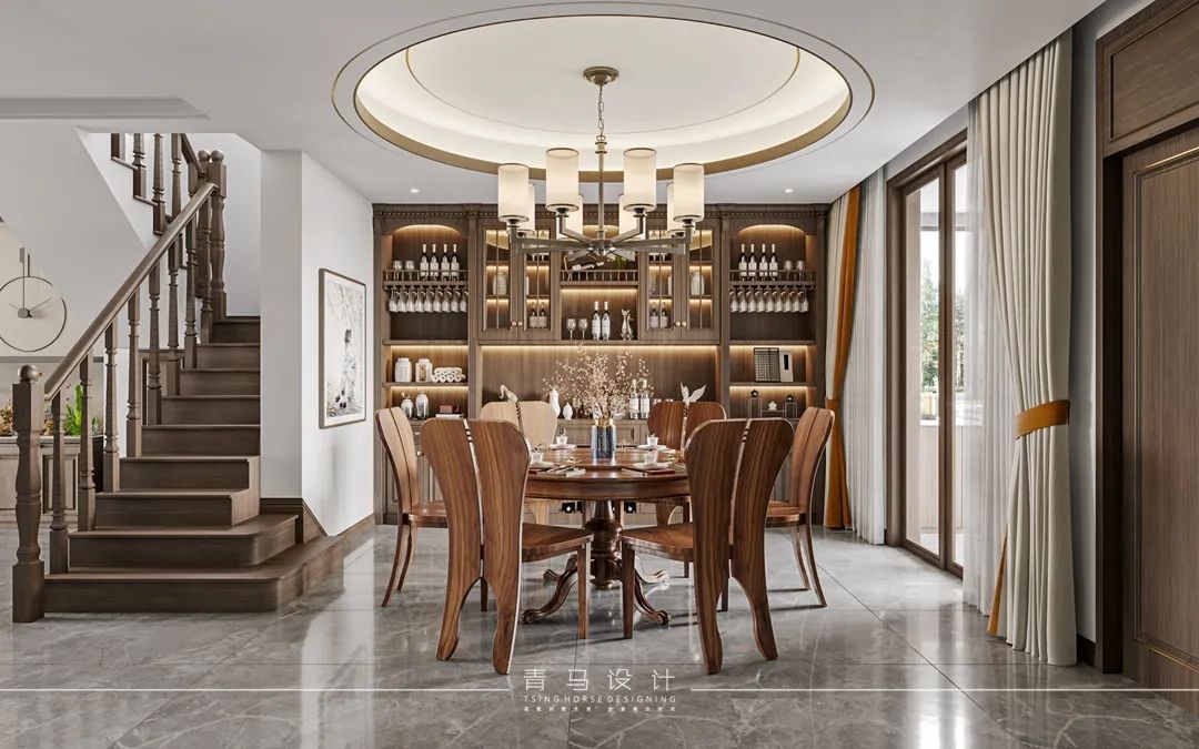 振业泊墅简约新中式复式空间丨青马别墅空间设计-52