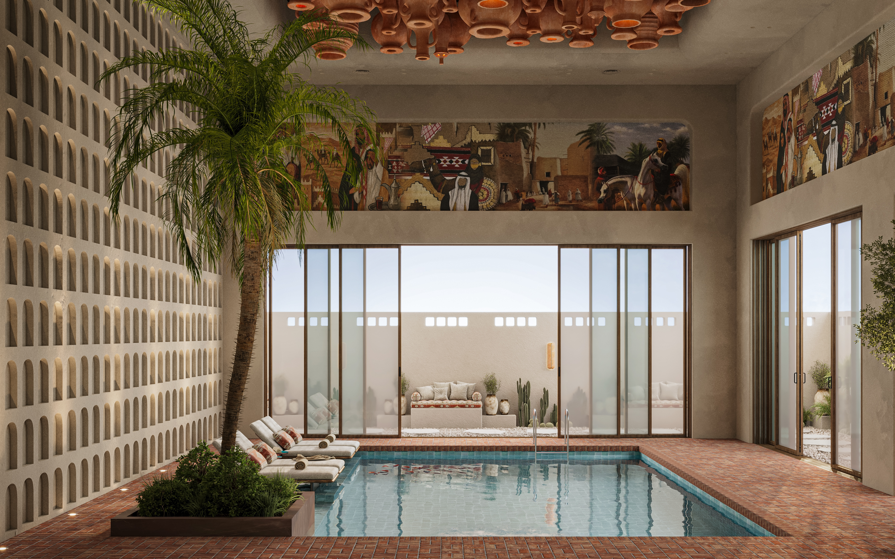ABHA HOTEL POOL（ABHA酒店泳池）丨沙特阿拉伯丨SHI studio-26