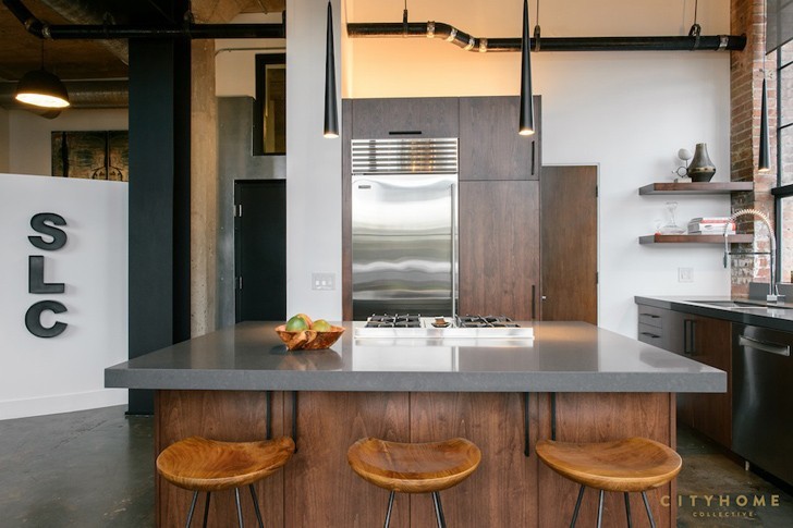 盐湖城工业风格豪华阁楼 | 重现昔日工业魅力-9