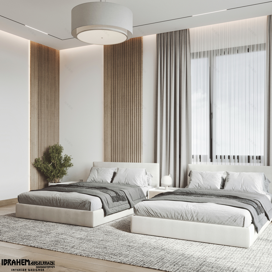 双卧室设计丨IBRAHIM ABDELRAZK-10